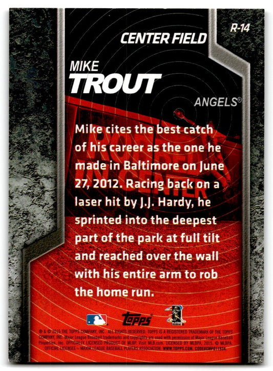 2015 Topps Robbed Mike Trout Los Angeles Angels #R-14