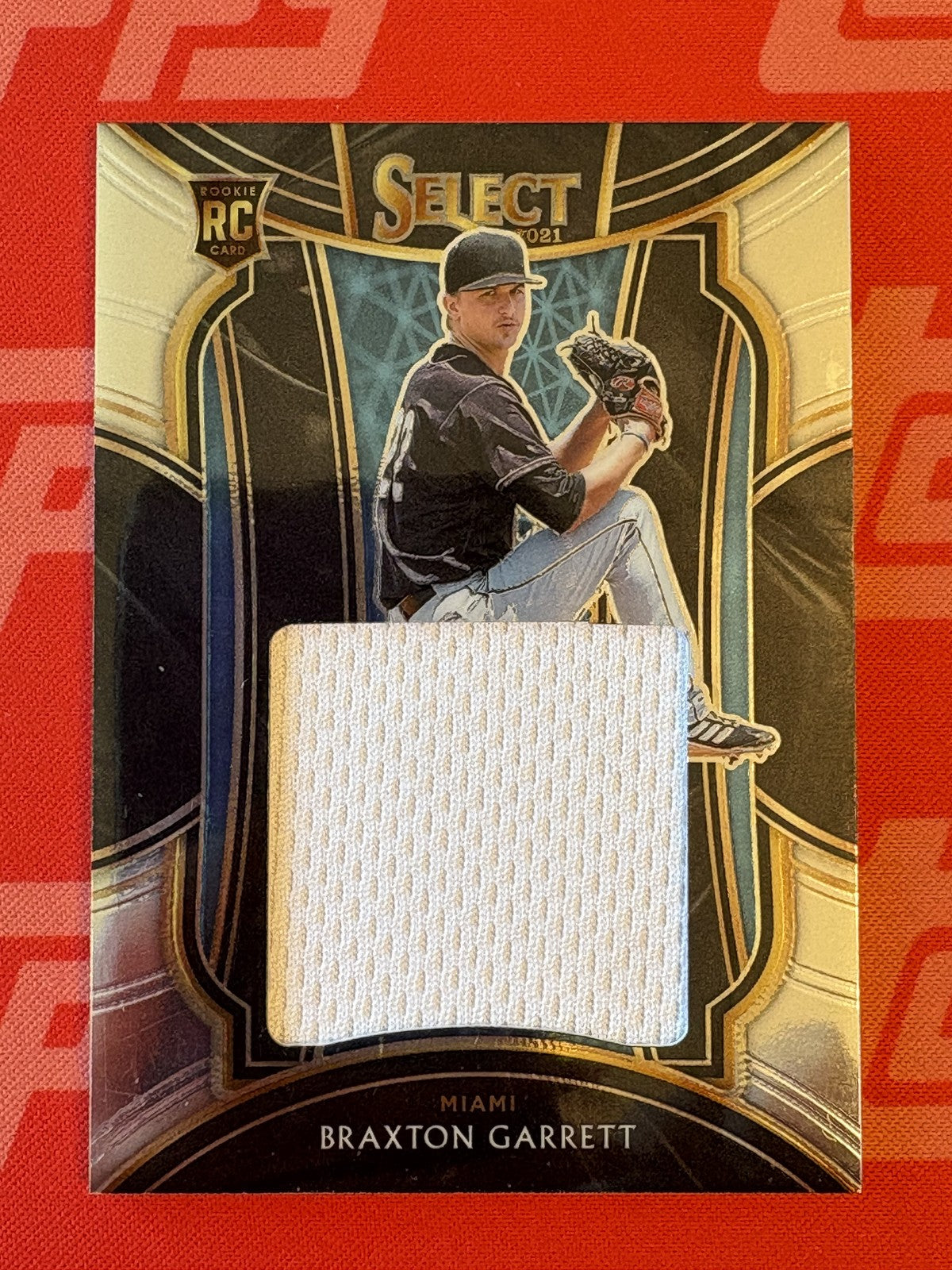 2021 Panini Select Rookie Jumbo Swatch #RJS-BG Braxton Garrett Miami Marlins