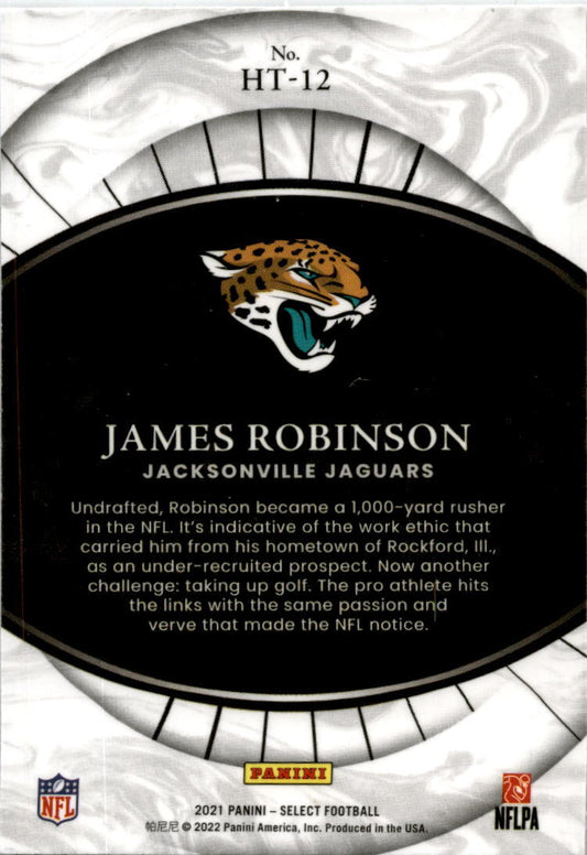 2021 Panini Select #HT-12 James Robinson Jacksonville Jaguars