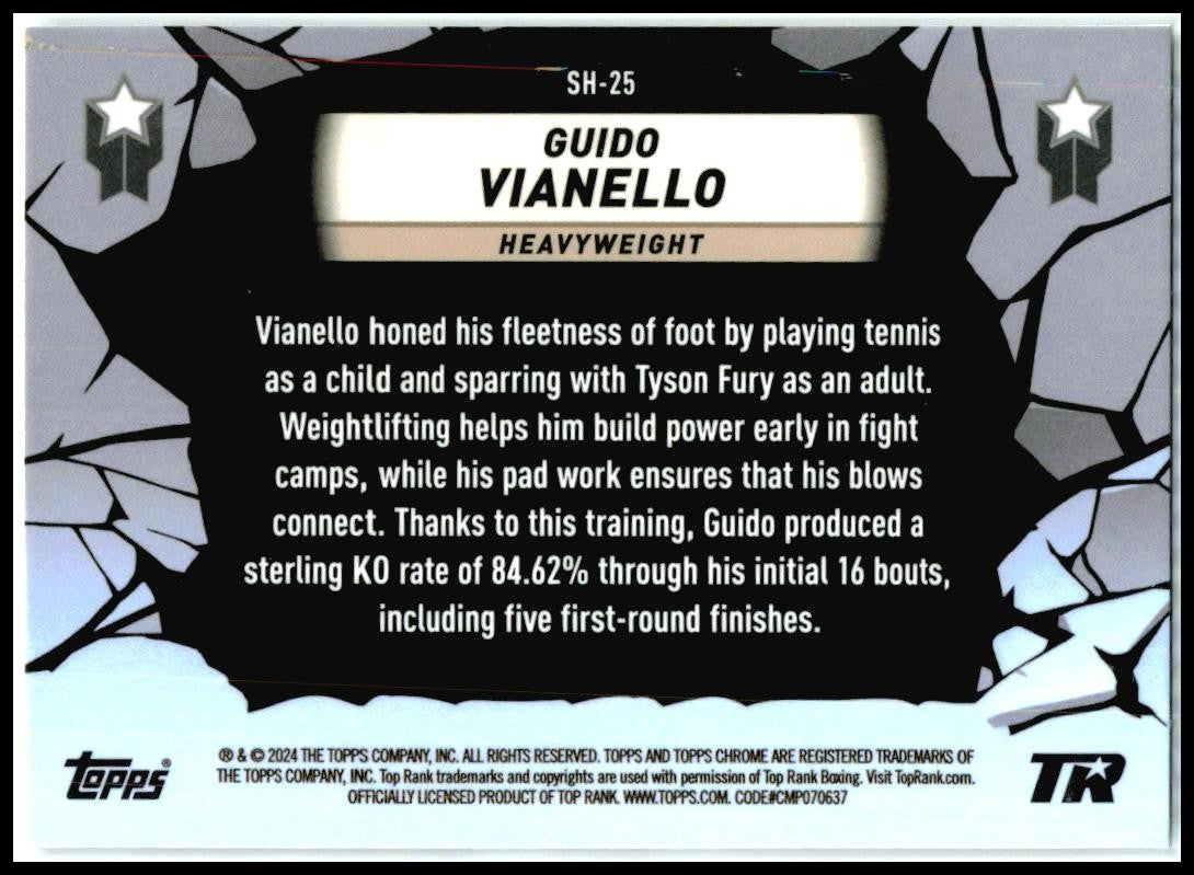 2024 Topps Chrome Boxing Smash Hits #SH-25 Guido Vianello