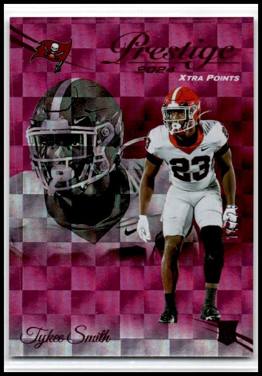 2024 Panini Prestige Xtra Points Pink #383 Tykee Smith Rookie Auto Buccaneers