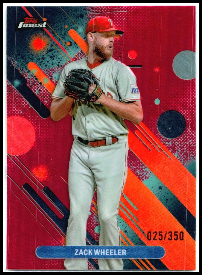 2025 Topps Finest MAGENTA REFRACTOR /300 #75 Zack Wheeler