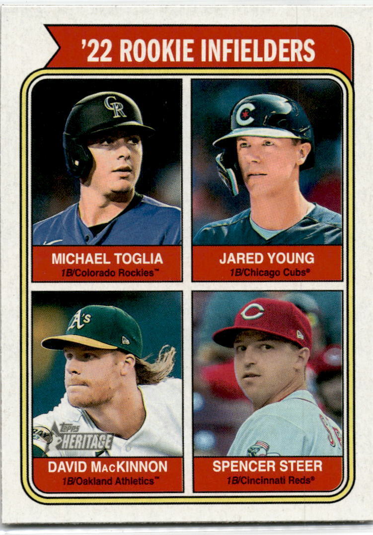 2023 Topps Heritage #499 '22 Rookie Infielders Rookie
