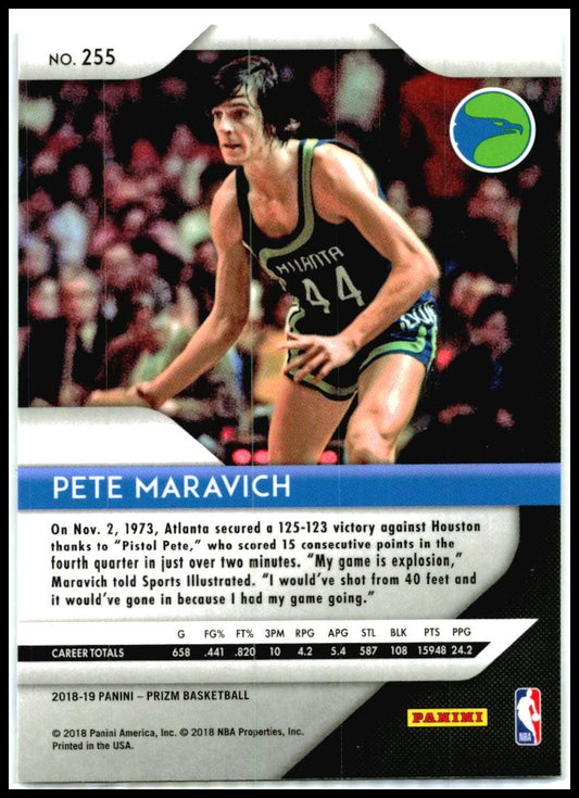 2018-19 Panini Prizm #255 Pete Maravich Atlanta Hawks