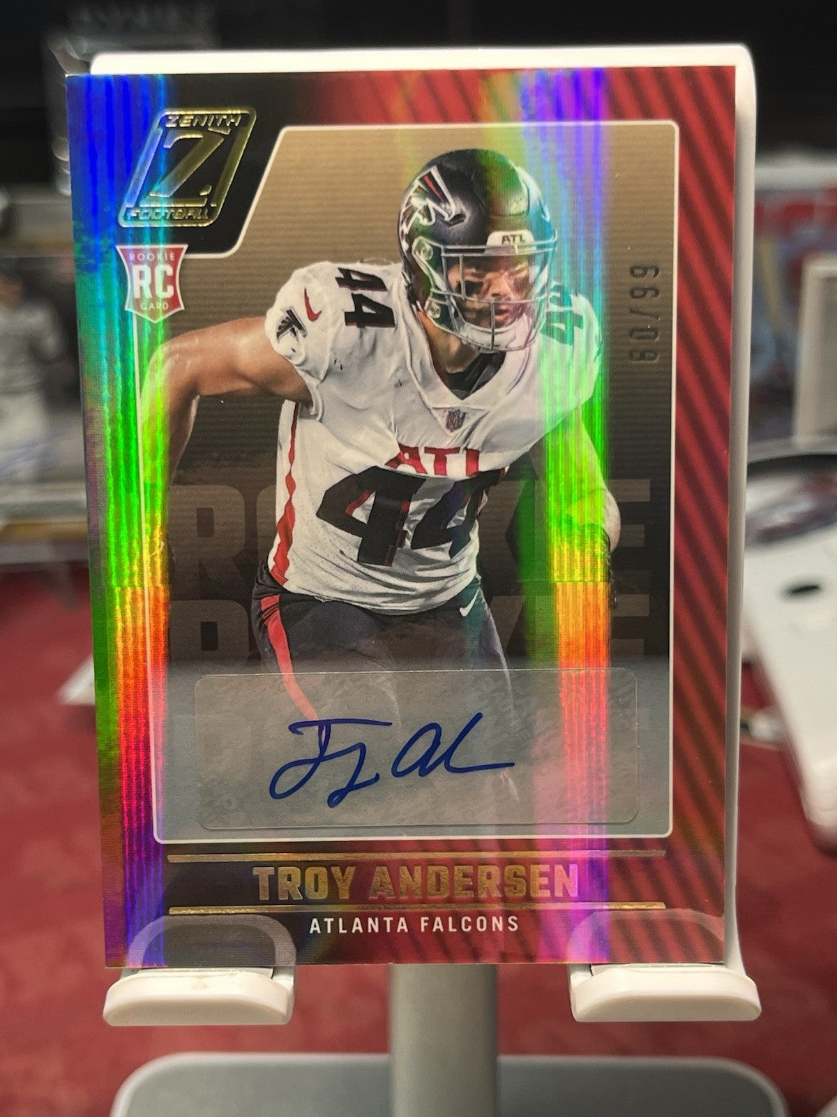 2022 Zenith #164 TROY ANDERSEN RC Auto #/99