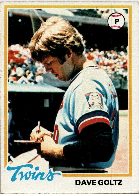 1978 Topps #249 Dave Goltz Minnesota Twins
