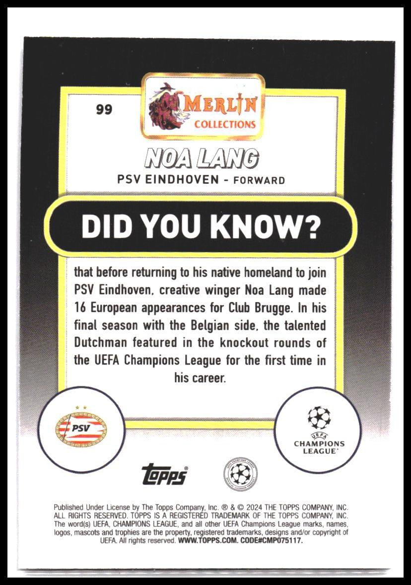 2023-24 Merlin UEFA Club Competitions #99 Noa Lang