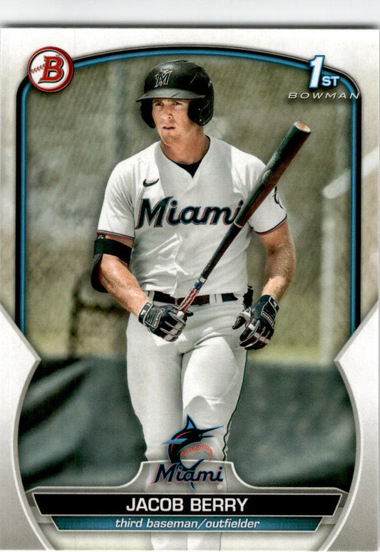 2023 Bowman #BP-108 Jacob Berry Miami Marlins
