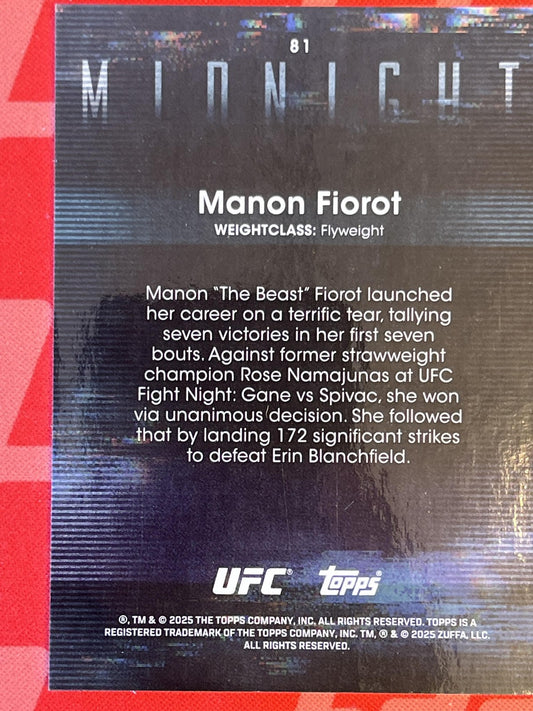 2025 Topps Midnight Twilight /99 #81 Manon Fiorot