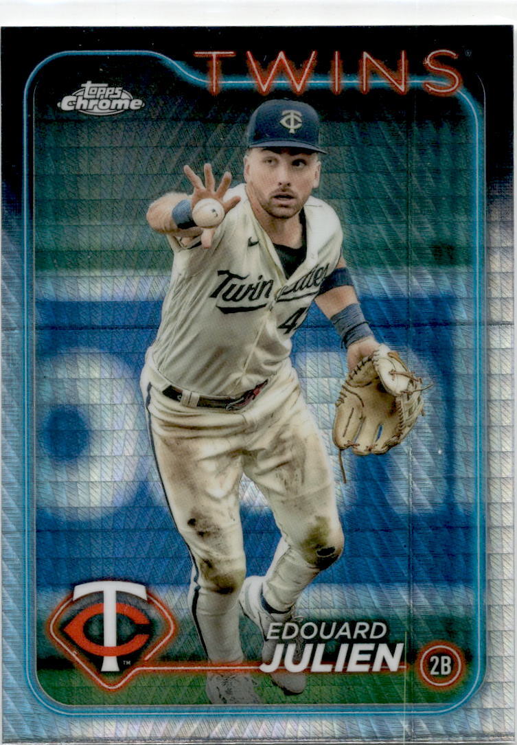 2024 Topps Chrome Prism Refractor #152 Edouard Julien Minnesota Twins