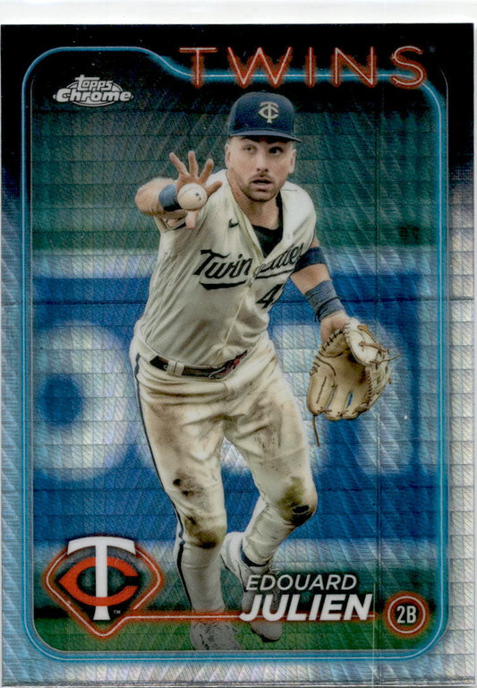 2024 Topps Chrome Prism Refractor #152 Edouard Julien Minnesota Twins