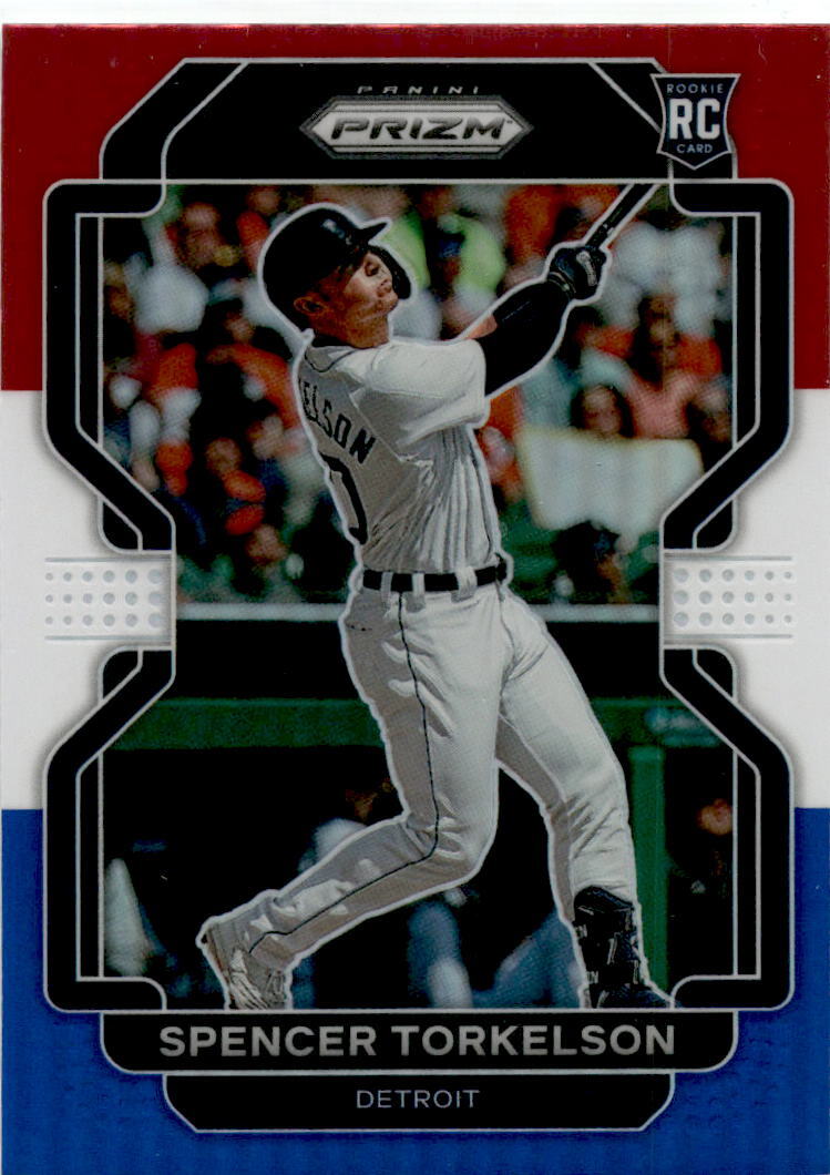 2022 Panini Prizm Red/White/Blue Prizm #43 Spencer Torkelson Rookie Tigers