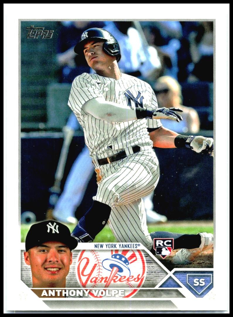 2023 Topps #460 Anthony Volpe Rookie New York Yankees