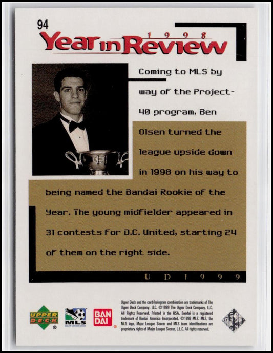 1999 Upper Deck MLS #94 Ben Olsen