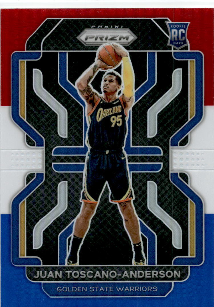 2021-22 Prizm Red White and Blue #295 Juan Toscano-Anderson Rookie Warriors