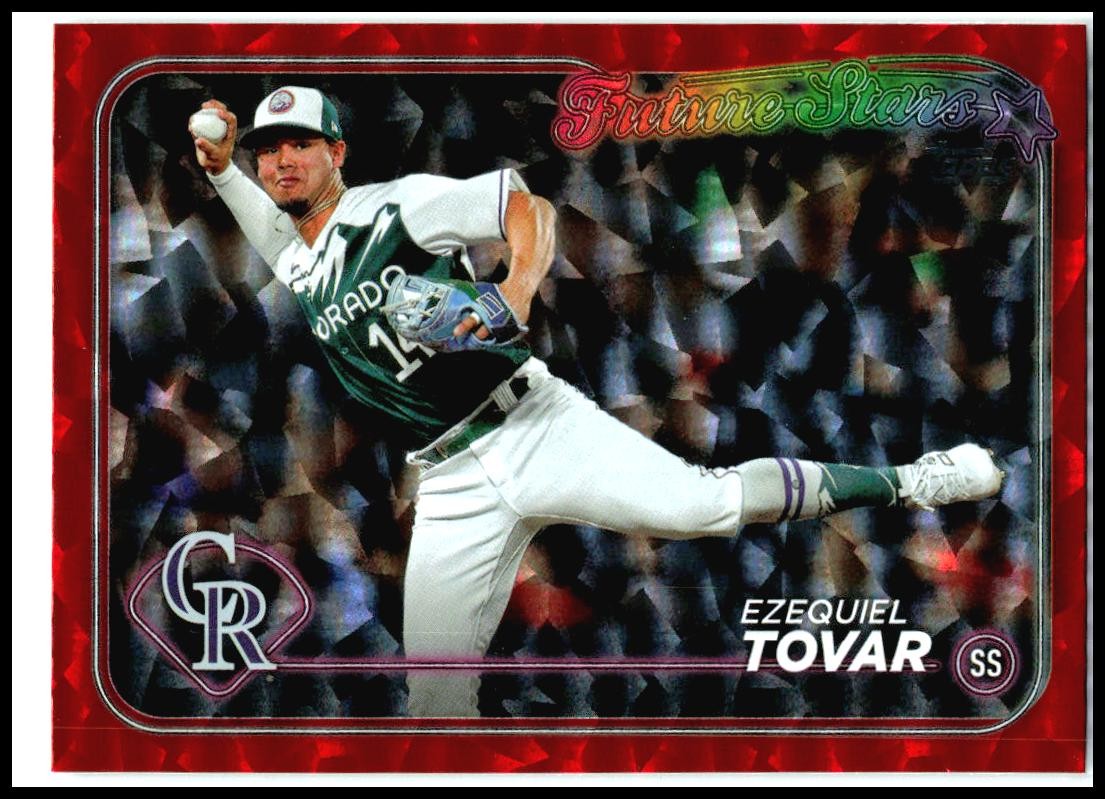 2024 Topps Red Crackle Foil #565 Ezequiel Tovar #/199 Colorado Rockies