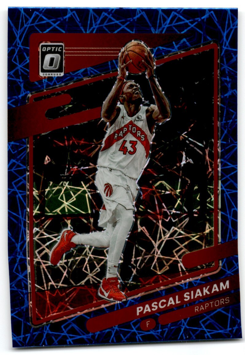 2021-22 Donruss Optic Blue Velocity Prizm Pascal Siakam Toronto Raptors #123