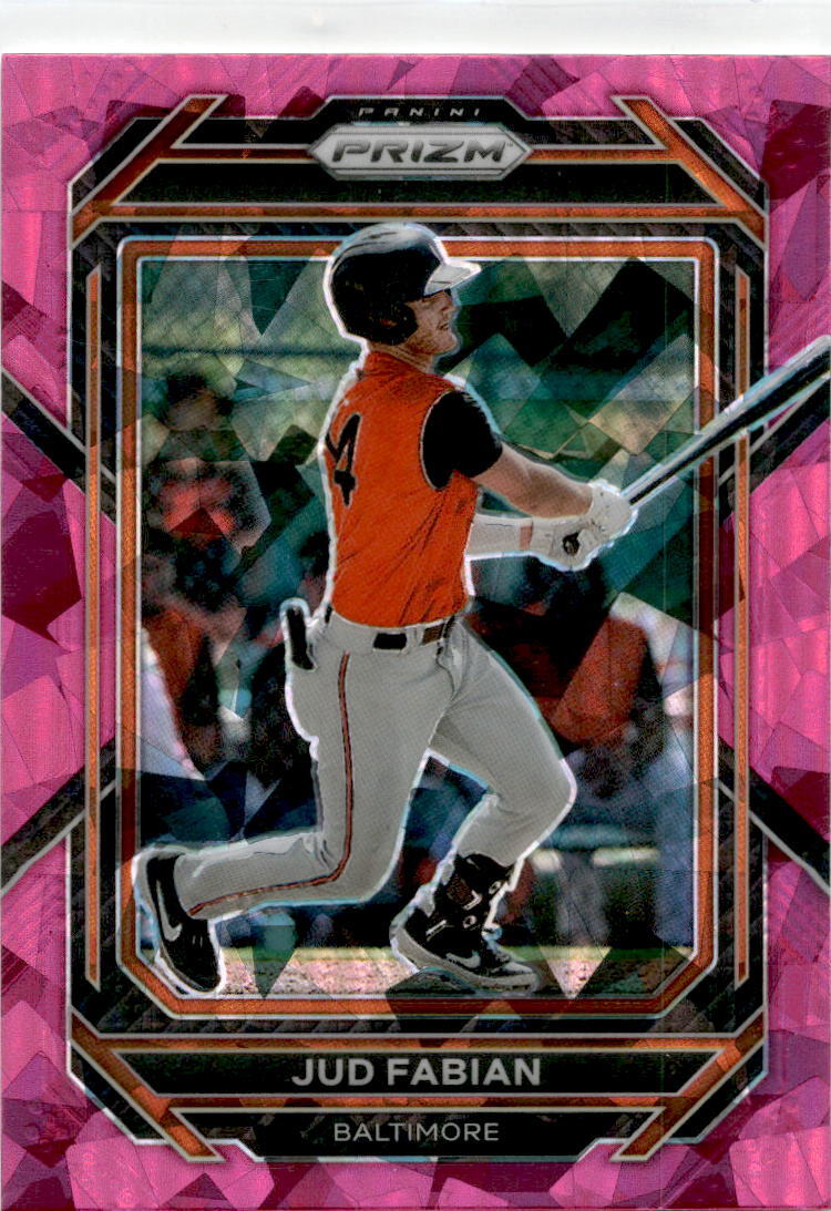 2023 Panini Prizm Pink Ice #165 Jud Fabian Baltimore Orioles