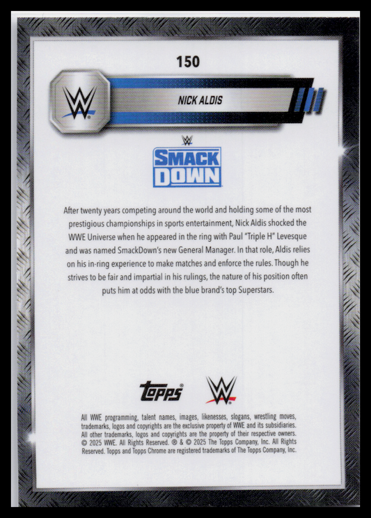 2024 Topps Chrome WWE #150 Nick Aldis