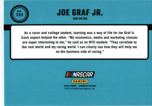 2024 Donruss Optic Racing #131 Joe Graf Jr.