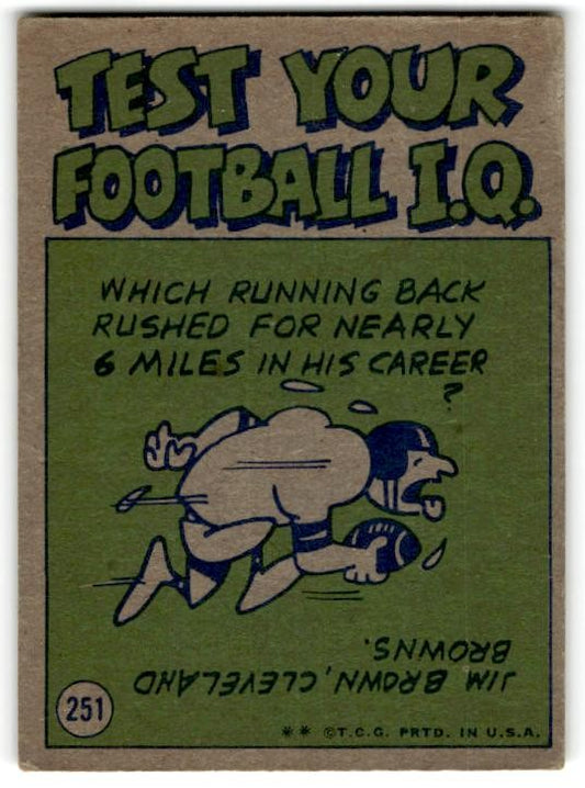 1972 Topps #251 Johnny Unitas Baltimore Colts