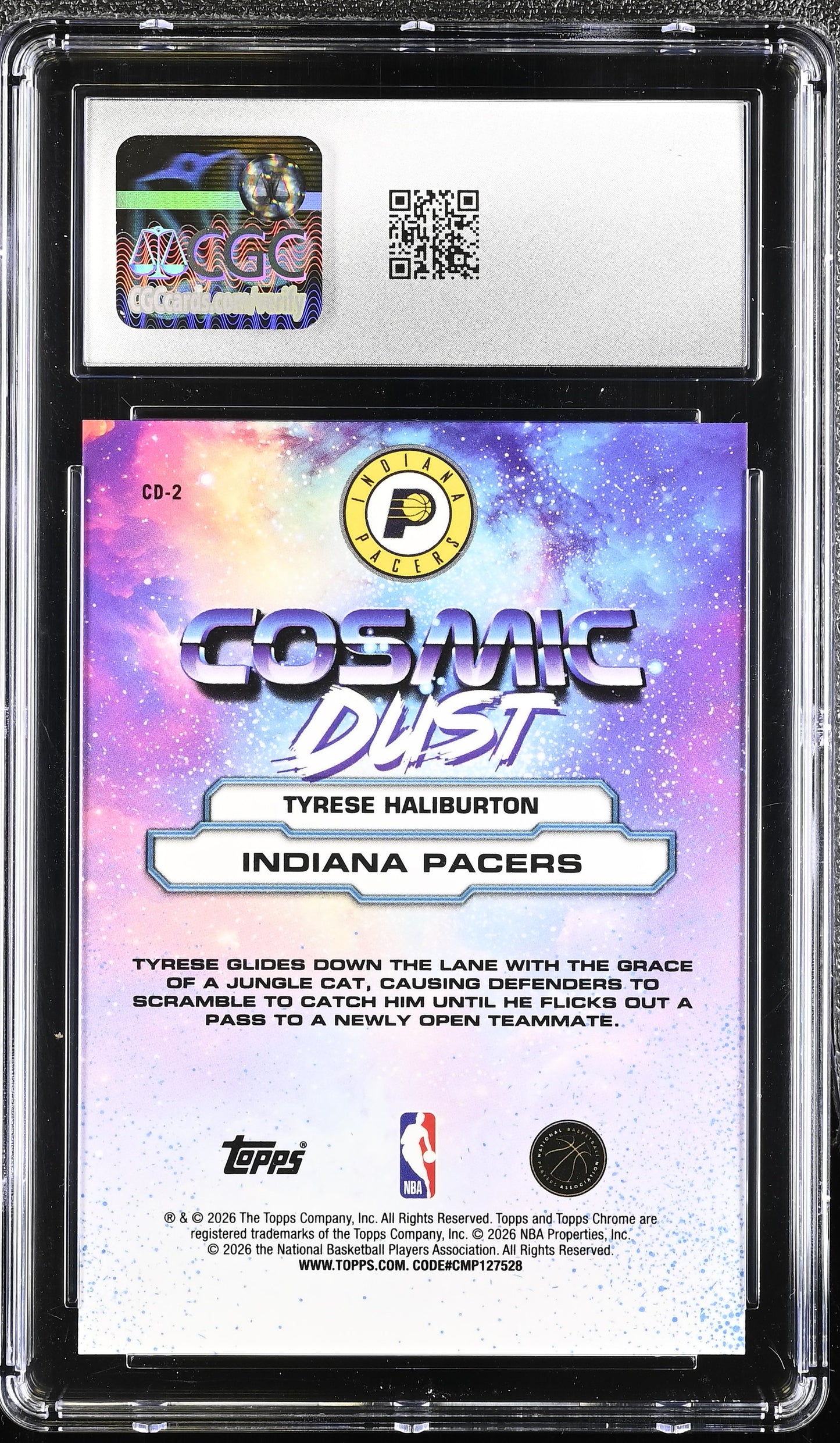 2025-26 Cosmic Chrome Cosmic Dust #CD-2 Tyrese Haliburton