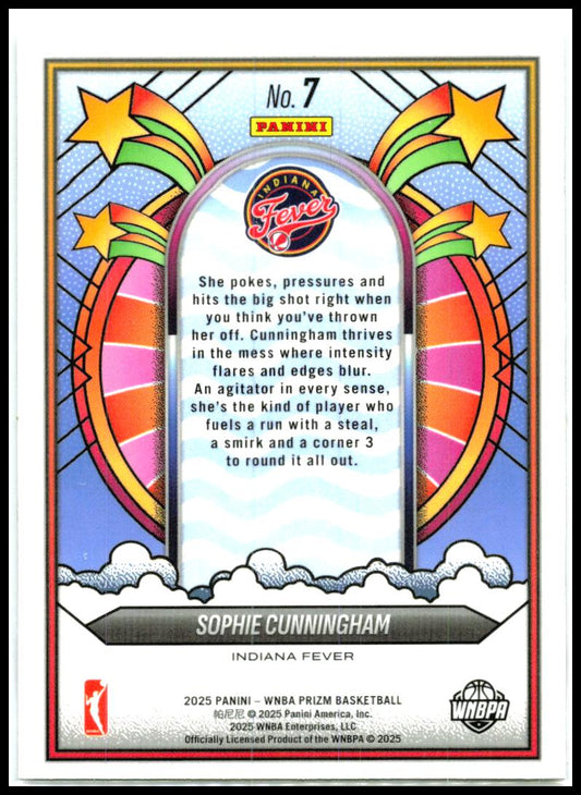 2025 Panini Prizm WNBA Groovy #7 Sophie Cunningham Indiana Fever