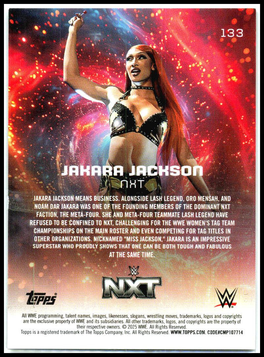 2025 Topps Universe WWE Gold Stone #133 Jakara Jackson #/99