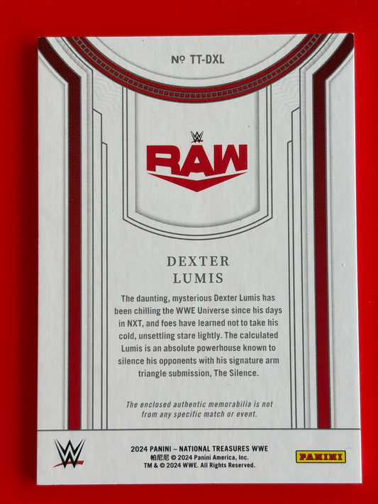 2024 Panini National Treasures WWE Treasured Threads #TT-DXL Dexter Lumis #/99