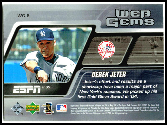 2005 Upper Deck ESPN Web Gems #WG-8 Derek Jeter New York Yankees