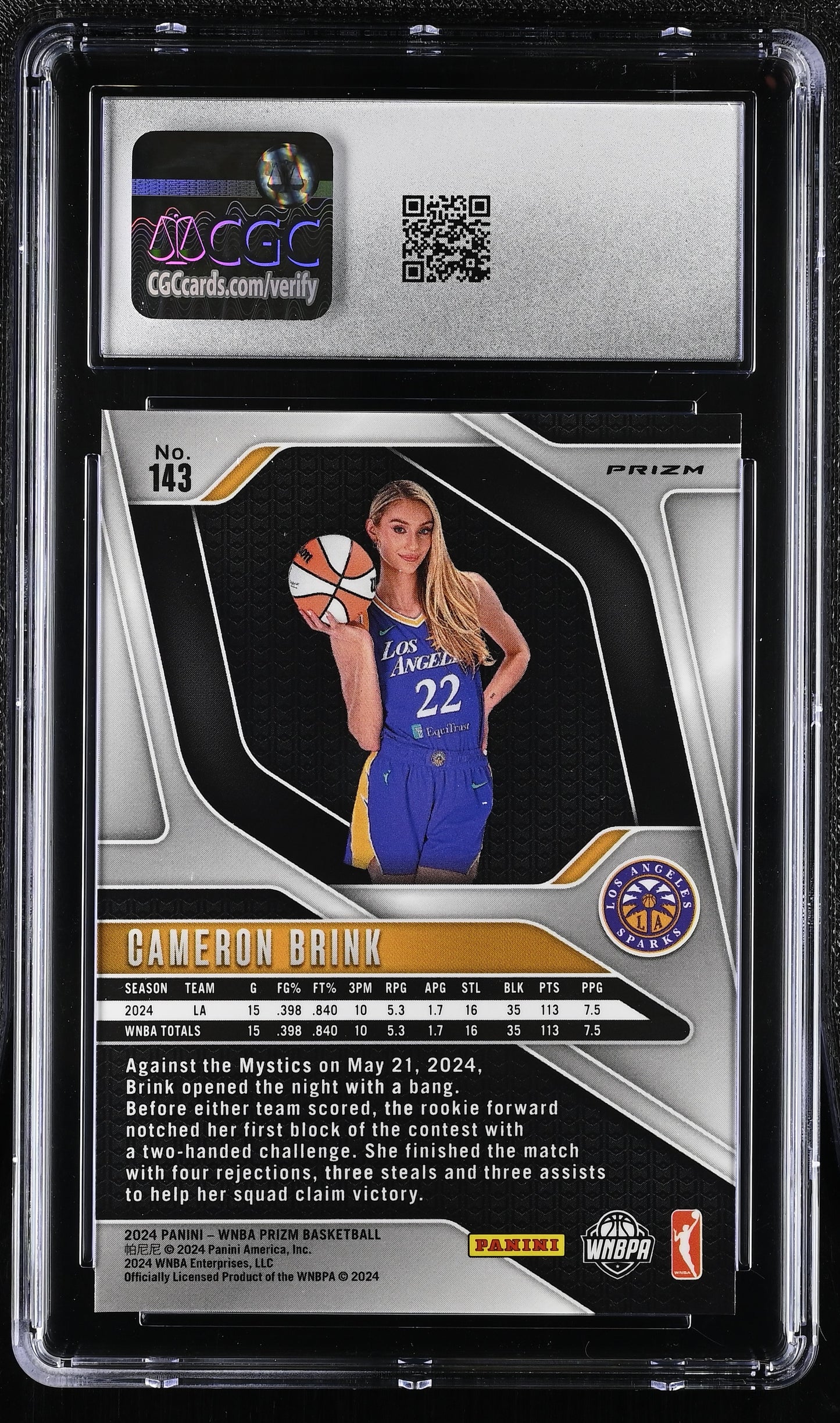 2024 Prizm WNBA #143 Cameron Brink