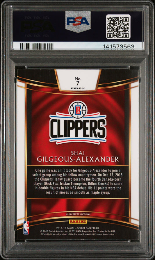 2018 Panini Select Silver Prizm #7 S.Gilgeous-Alexander