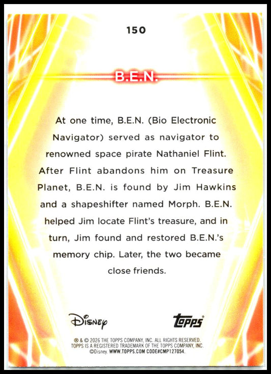 2026 Topps Disney Neon #150 B.E.N.