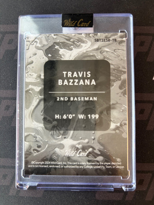 2024 Wild Card Splat - Rainbow Tie Dye #SBTIE10-TB Travis Bazzana #/1