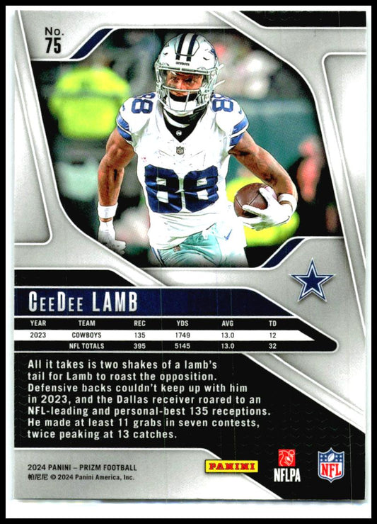 2024 Panini Prizm #75 CeeDee Lamb Dallas Cowboys