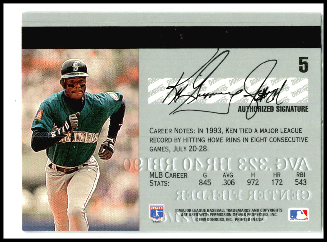 1995 Studio #5 Ken Griffey Jr. Seattle Mariners