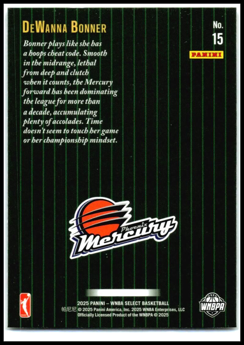 2025 Panini Select WNBA Score Select Throwback #15 DeWanna Bonner Mercury