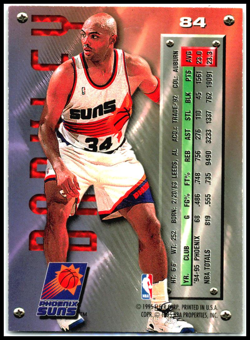 1995-96 Metal Silver Spotlight #84 Charles Barkley Phoenix Suns