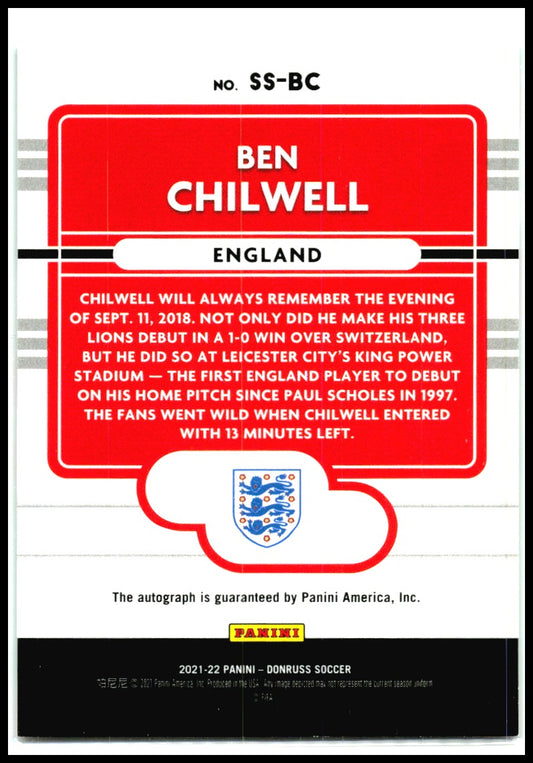2021-22 Donruss Signature Series Green #SS-BC Ben Chilwell AU England