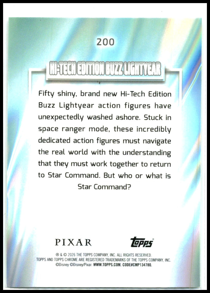2026 Topps Chrome Disney #200 Hi-Tech Edition Buzz Lightyear