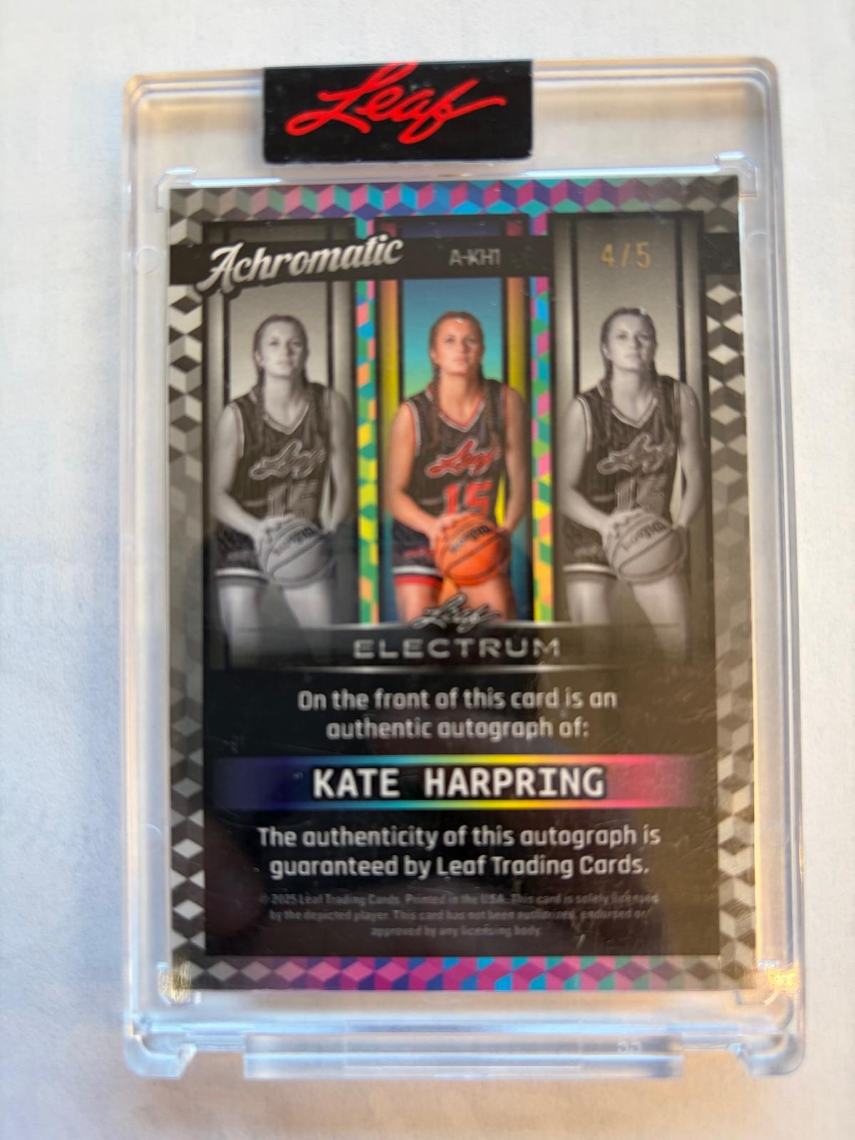 2025 Leaf Electrum - Achromatic Green #A-KH1 Kate Harpring AU #/5