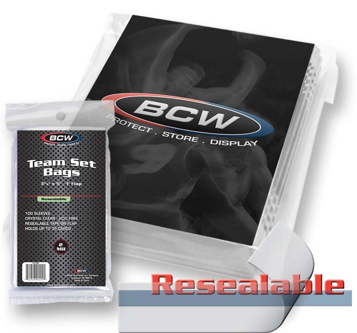 BCW Resealable Team Set Bags