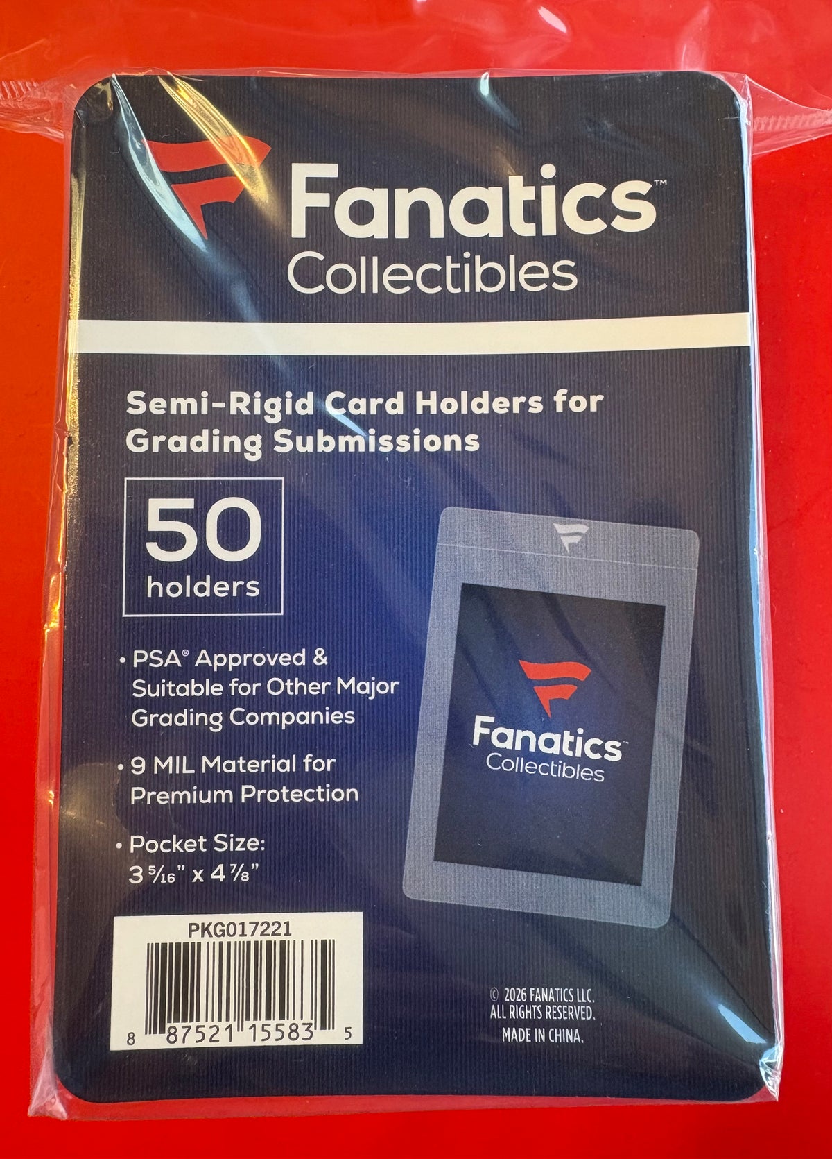 SEMI RIGID CARD HOLDER NO. 1 50 COUNT