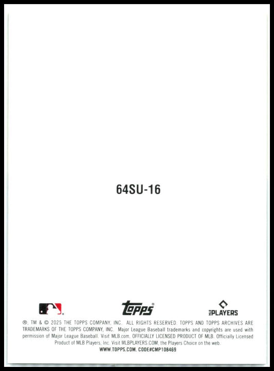2025 topps archives ##64SU-16 Cam Smith