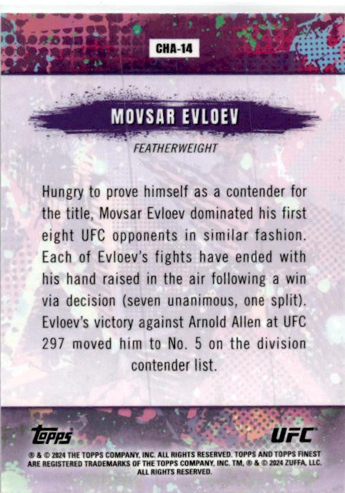 2024 Topps Finest UFC Chaos #CHA-14 Movsar Evloev