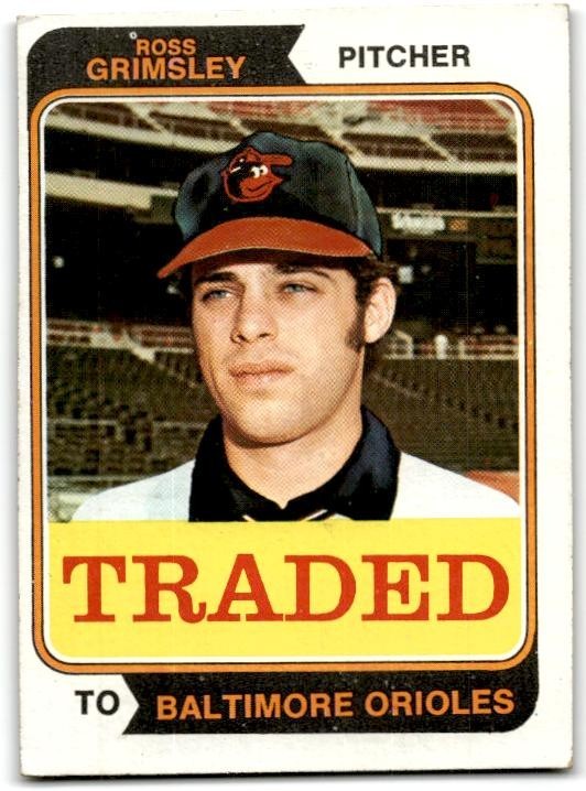 1974 Topps Traded #59T Ross Grimsley Baltimore Orioles