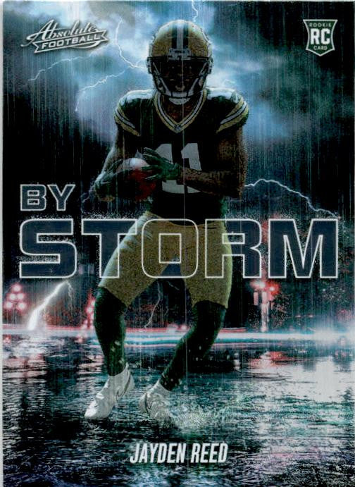 2023 Panini Absolute By Storm #BST-18 Jayden Reed Green Bay Packers