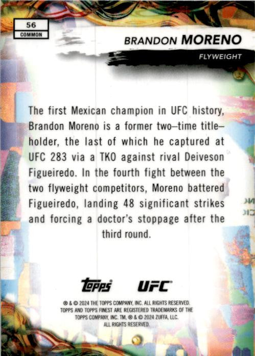 2024 Topps Finest UFC #56 Brandon Moreno