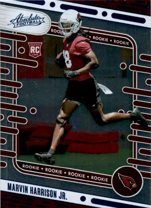 2024 Panini Absolute Blue #104 Marvin Harrison Jr. Rookie Arizona Cardinals