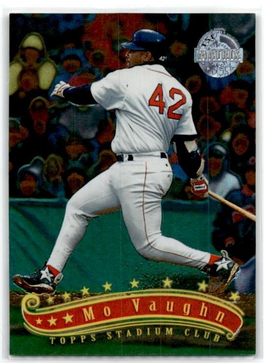 1997 Stadium Club TSC Matrix #42 Mo Vaughn Boston Red Sox